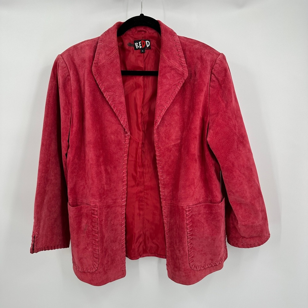Womens Boho Jacket Size 8 Suede Festival Western Rustic Artisan Open Front